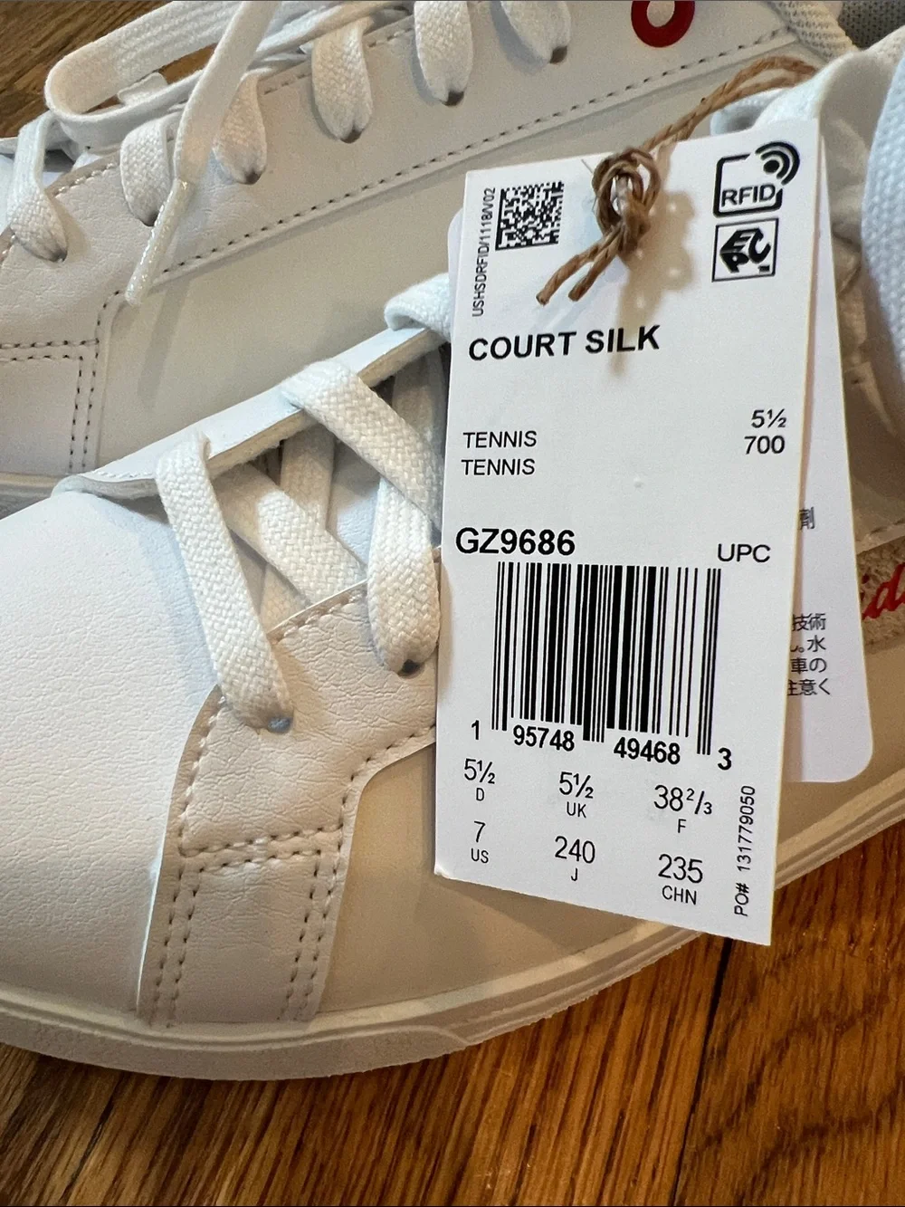 adidas Women’s White Court Sneakers collab with Farm Rio Pink Floral Heel size 7 - Picture 16 of 16